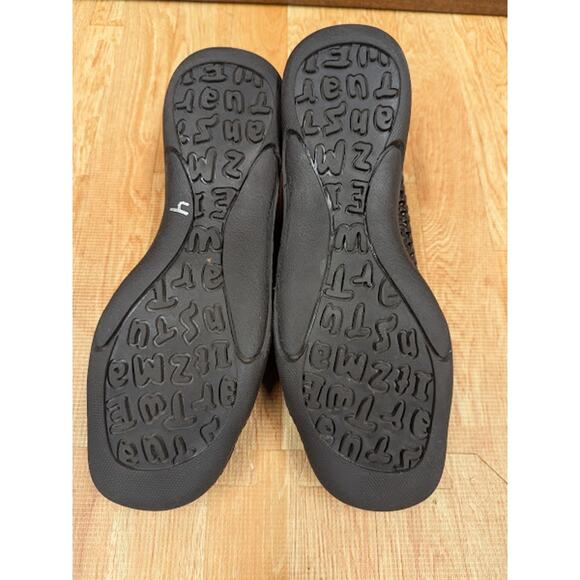 Stuart Weitzman Black Leather Lattice Woven Loafer Sneaker Shoes Womens Sz 8.5/9 - Picture 8 of 11